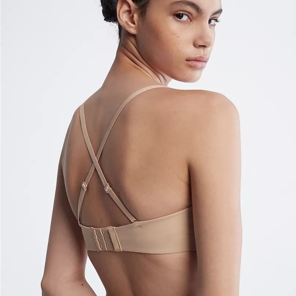 Calvin Klein Strapless Push-Up Multiway Bra Beige 32D (Missing Straps) NWT - Picture 4 of 4